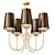 Elegant Black Chandeliers by Robert Abbey 3D model small image 1