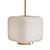 Chic Aged Brass Pendant 3D model small image 1