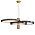 Glamorous Black & Gold LED Pendant 3D model small image 1
