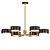 Elegant Antique Brass Chandelier 3D model small image 1