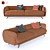 Bonaldo Saddle 2-Seater Sofa 3D model small image 1