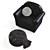 Luxury Leather Armchair & Pouf Set 3D model small image 2