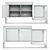 Elegant Davana Cabinet: A Statement Piece by Kelly Wearstler 3D model small image 2