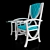 Elegant Arco Armchair Set 3D model small image 2