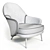 Sleek Angie Minotti Armchair 3D model small image 3