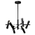 Ambit LED 6-Light Pendant - Sleek and Adjustable 3D model small image 1