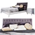 Camelgroup Giotto Bianco Bed Set 3D model small image 2