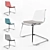 Sleek Transparent Tobias Chair 3D model small image 1