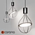 Contemporary Disc Pendant Lamp 3D model small image 1
