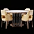 Elegant Ale Table-Judit Armchairs 3D model small image 1