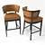 Elegant Rodin Bar Stools 3D model small image 2