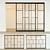 Sleek Sliding Partition Door 3D model small image 1