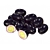 Premium Jambolan Plum Slices: Whole & Half 3D model small image 1