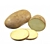 Versatile Potato Trio: Whole, Half & Slices 3D model small image 1