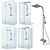 IMPRESE Grafiky ZMK041807090: 3DMax Shower Set 3D model small image 1