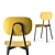 Elegant TATA Chair: 43cm Width, 86cm Height 3D model small image 1