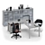 LAS OXI Office Workspace Solution 3D model small image 1