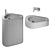 Rexa BOMA Porcelain Basin 3D model small image 2
