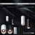 Sleek Magnetic Cylinder Pendant 3D model small image 1