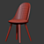 Elegant Oval Chair - Minimalist Design 3D model small image 2