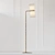 Elegant Clarkson Brass Floor Lamp 3D model small image 1