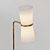 Elegant Clarkson Brass Floor Lamp 3D model small image 2