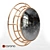 Modern Antique-Style Roma Mirror 3D model small image 1