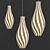 Elegant Swish Pendant Light 3D model small image 1