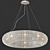 Elegant Crystal Pendant Light 3D model small image 1