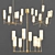 Elegant Ziyi 8 Light Chandelier 3D model small image 1