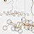 Gleaming Brass Bubbles Pendant 3D model small image 1