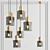 Sleek Smoke Glass Pendant 3D model small image 1