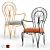 Sleek Metal Armchair: Modern Outdoor Seating 3D model small image 1