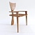 Elegant Finback Chair: Sleek Design & Unparalleled Comfort 3D model small image 1