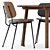 Soborg Steel Base, Taro Table Set 3D model small image 2