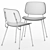 Soborg Steel Base, Taro Table Set 3D model small image 5