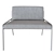 Elegant Zoe Armchair with Real-size Dimensions 3D model small image 2