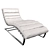 Vintage Leather Lounge Chair by Oviedo 3D model small image 3