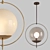 Stunning Arteriors Volta Pendant 3D model small image 4