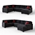 Ballinasloe Smoke Sectional Set 3D model small image 1