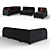 Ballinasloe Smoke Sectional Set 3D model small image 2