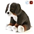 HOPPIG Bernese Shepherd Plush Toy 3D model small image 1