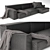 Homme PS007: Elegant Poliform Sofa 3D model small image 2