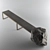 Rock-Bench: Stylish Steel Frame 3D model small image 2