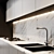 Modern Kitchen Set: Appliances, Sink, Mixer (Fulgor Milano) 3D model small image 2