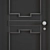 Reshele Door: Exquisite Craftsmanship and Elegant Design 3D model small image 3