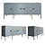 Elegant 4-Drawer Sideboard in Putty 3D model small image 1