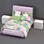 Italian Lucky Star Baby Bed Set - Altamoda Factory 3D model small image 2