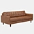 Elegant Comfort: Joybird Leather Sofa 3D model small image 4