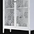 Bernhardt Calista Curio - Stylish Display Cabinet 3D model small image 3